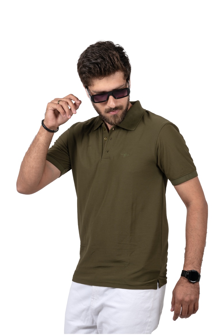 Olive Green Mars Polo T-Shirt