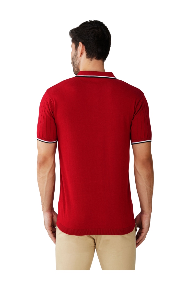 Knitt Polo T-Shirt Richred