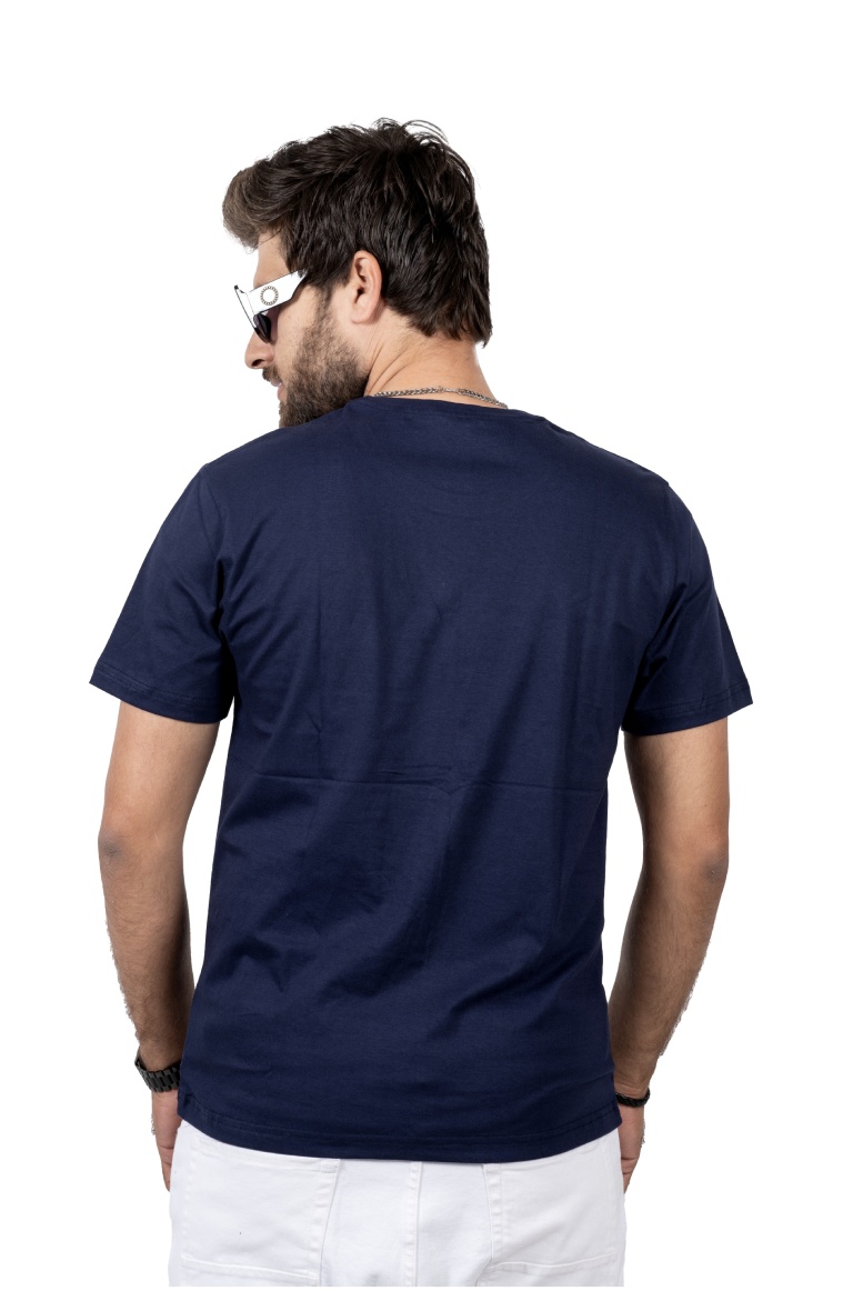 Navy Blue Round Neck T-Shirt